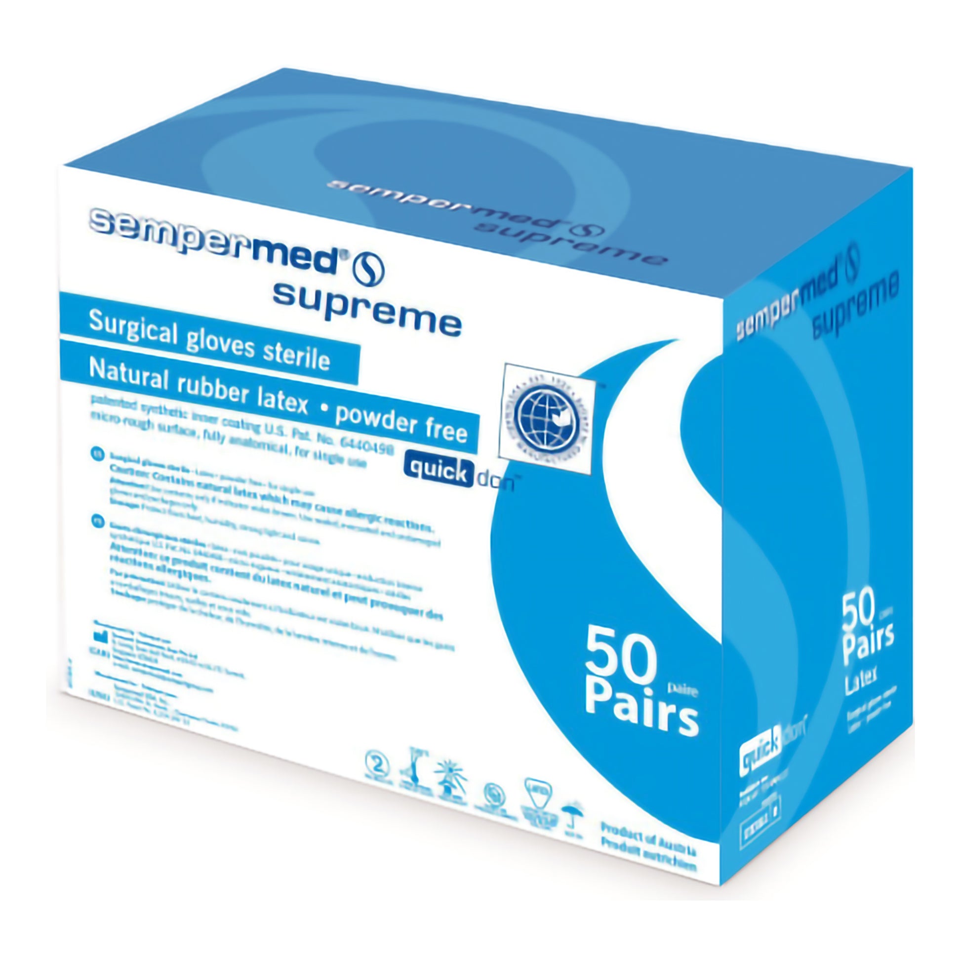 Sempermed® Supreme Latex Surgical Glove 6 Box of 50 