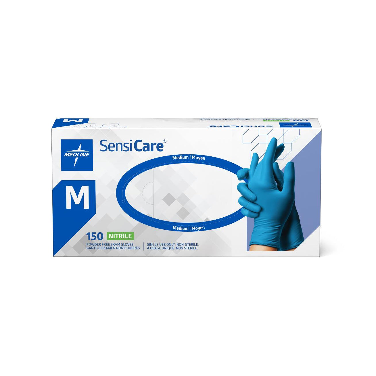 SensiCare Powder-Free Nitrile Exam Gloves XS Box of 150 