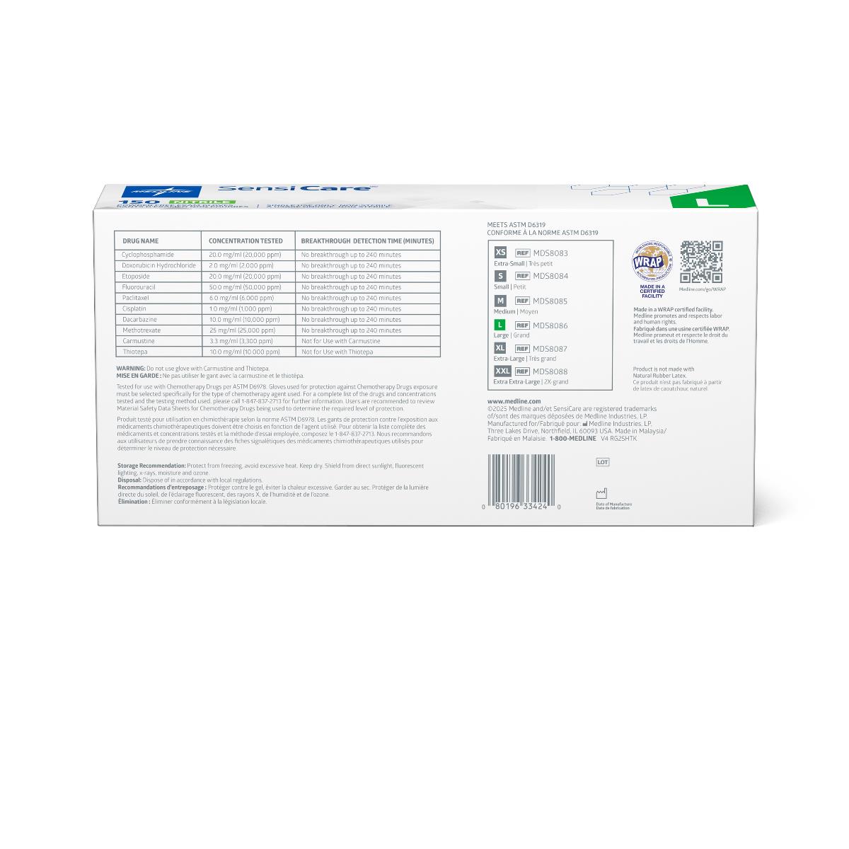 SensiCare Powder-Free Nitrile Exam Gloves XS Box of 150 