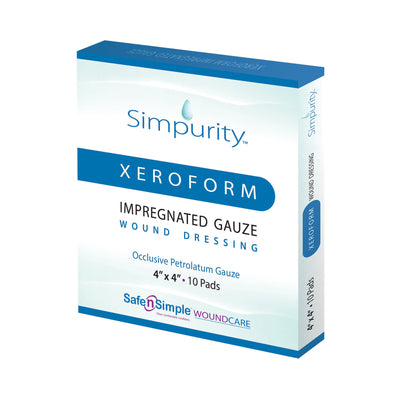 Simpurity™ Xeroform Petrolatum Impregnated Dressing 4" x 4" 1 Each 