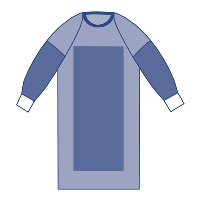Sirus® Sterile Poly-Reinforced Surgical Gowns with Raglan Sleeves L Case of 32 