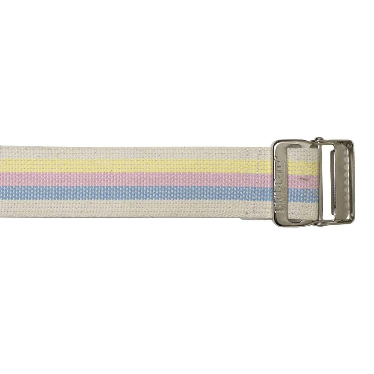 SkiL-Care™ Heavy-Duty Gait Belt with Metal Buckle Pastel Stripe 72" 