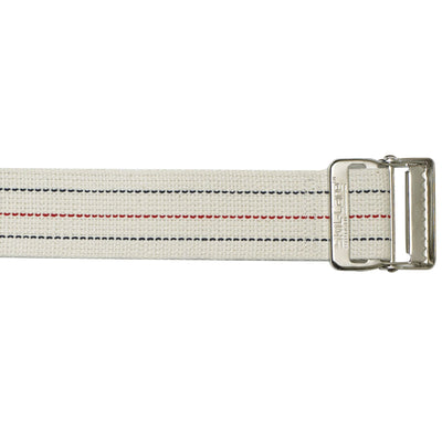 SkiL-Care™ Pinstripe Cotton Gait Belt Delrin Buckle 