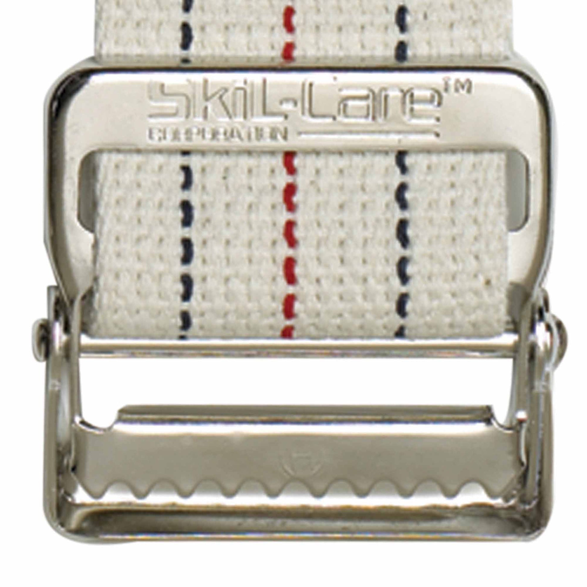 SkiL-Care™ Pinstripe Cotton Gait Belt Delrin Buckle 