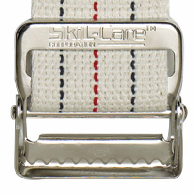 SkiL-Care™ Pinstripe Cotton Gait Belt Delrin Buckle 