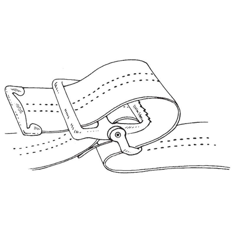 SkiL-Care™ Pinstripe Cotton Gait Belt Delrin Buckle 