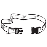 SkiL-Care™ Pinstripe Cotton Gait Belt Delrin Buckle 