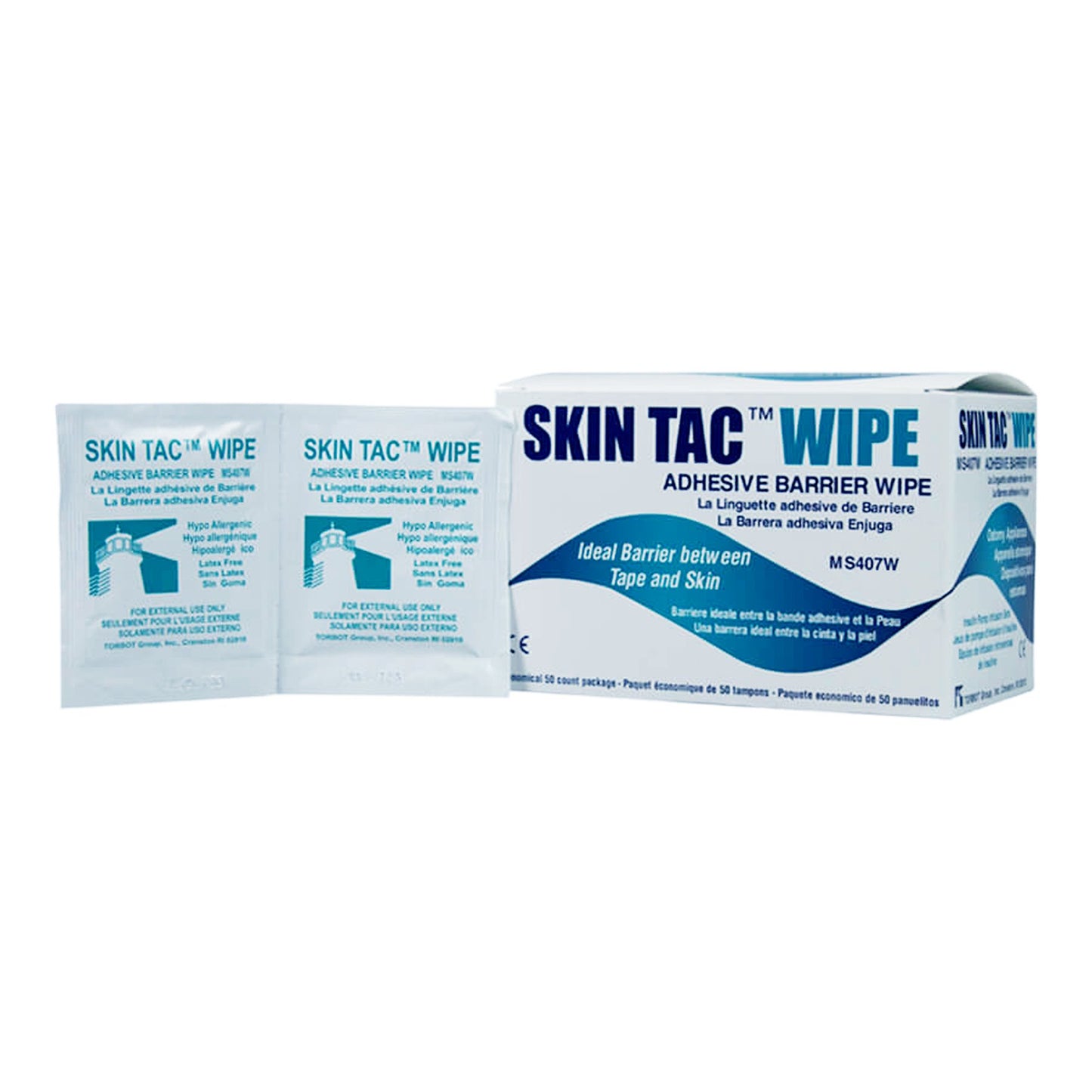 Skin Tac™ Skin Barrier Wipe Case of 50 