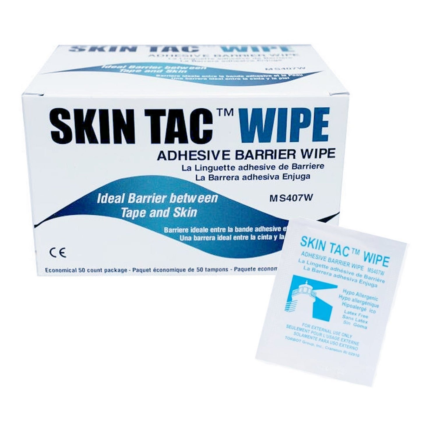 Skin Tac™ Skin Barrier Wipe Case of 50 