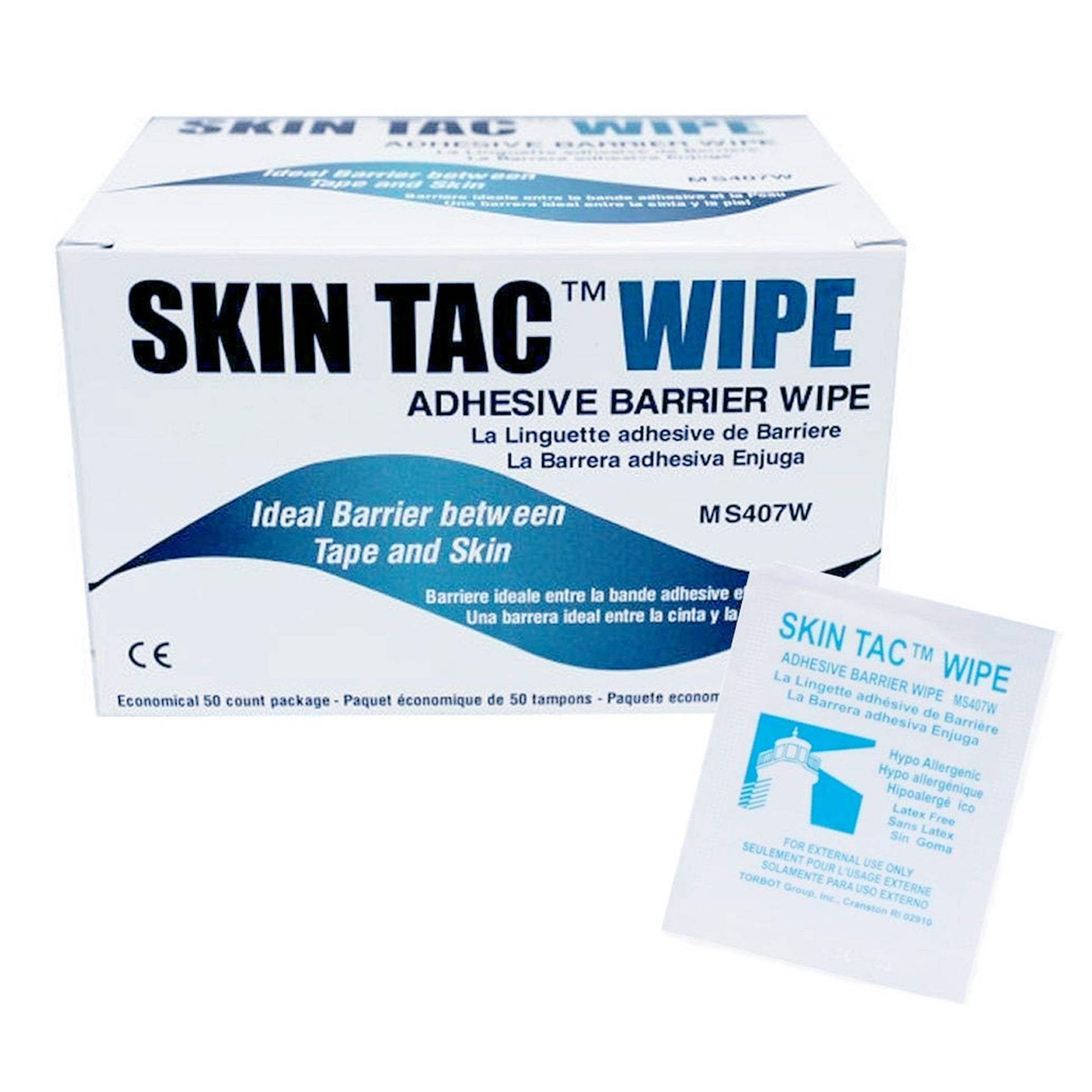 Skin Tac™ Skin Barrier Wipe Case of 50 