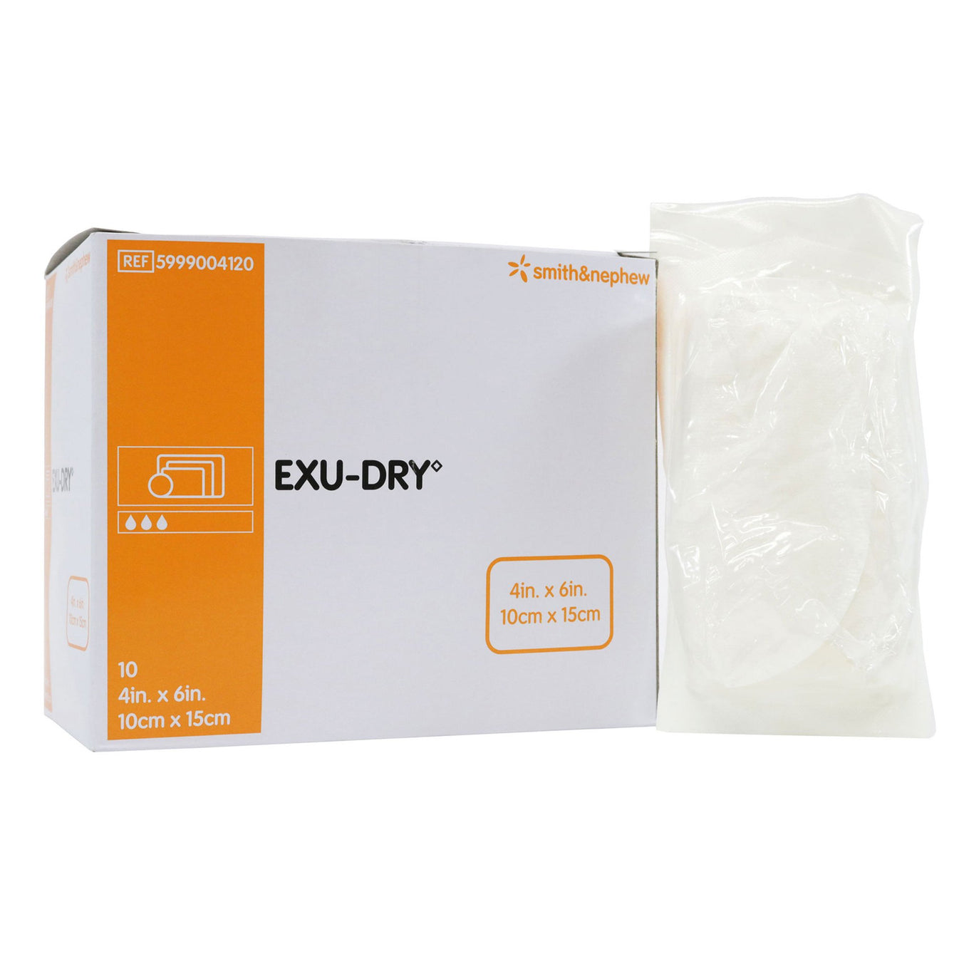 Smith & Nephew Exu-Dry Anti-Shear Super Absorbent Dressing 4" x 6" 1 Each 