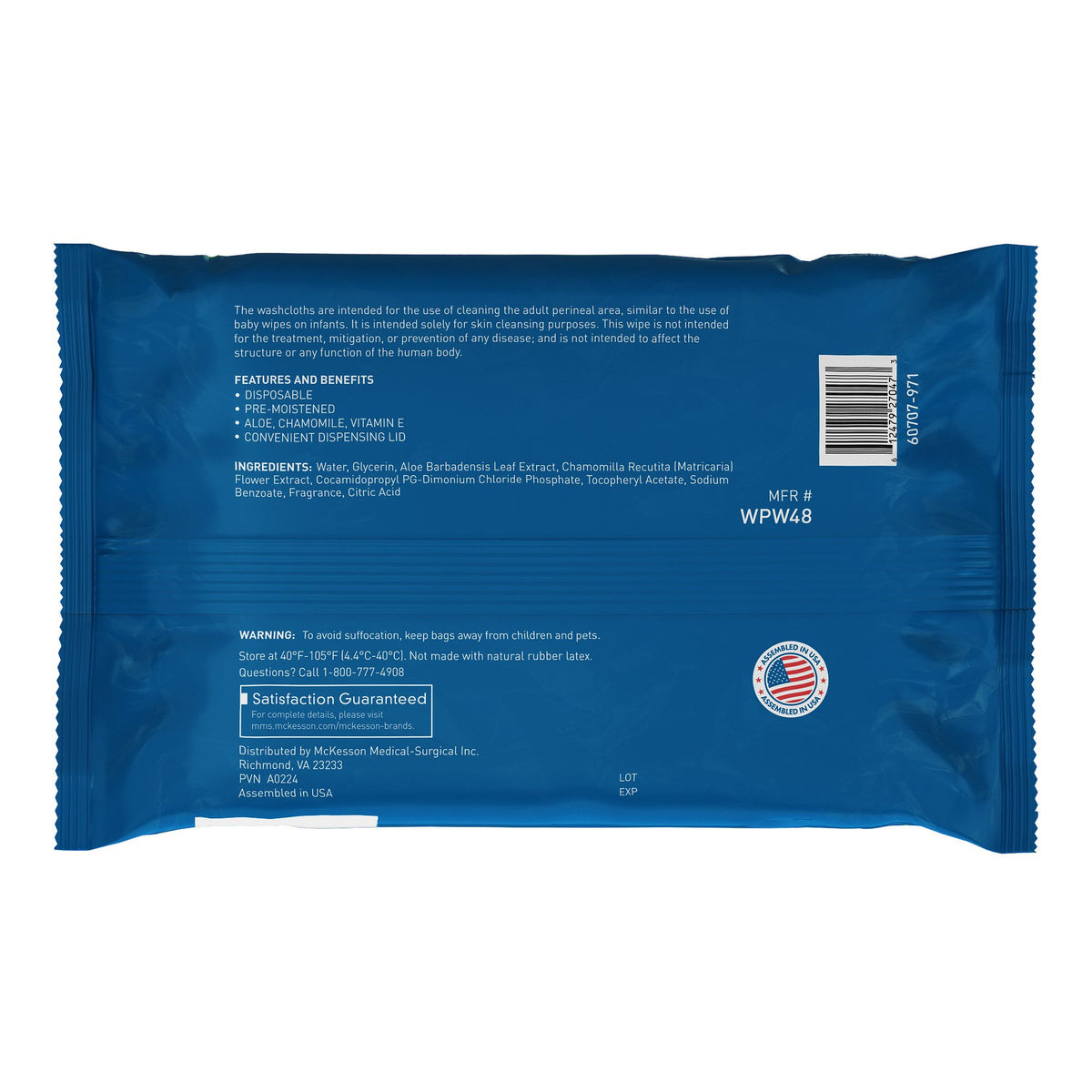 McKesson Personal Cleansing Wipe - Scented Case of 6 