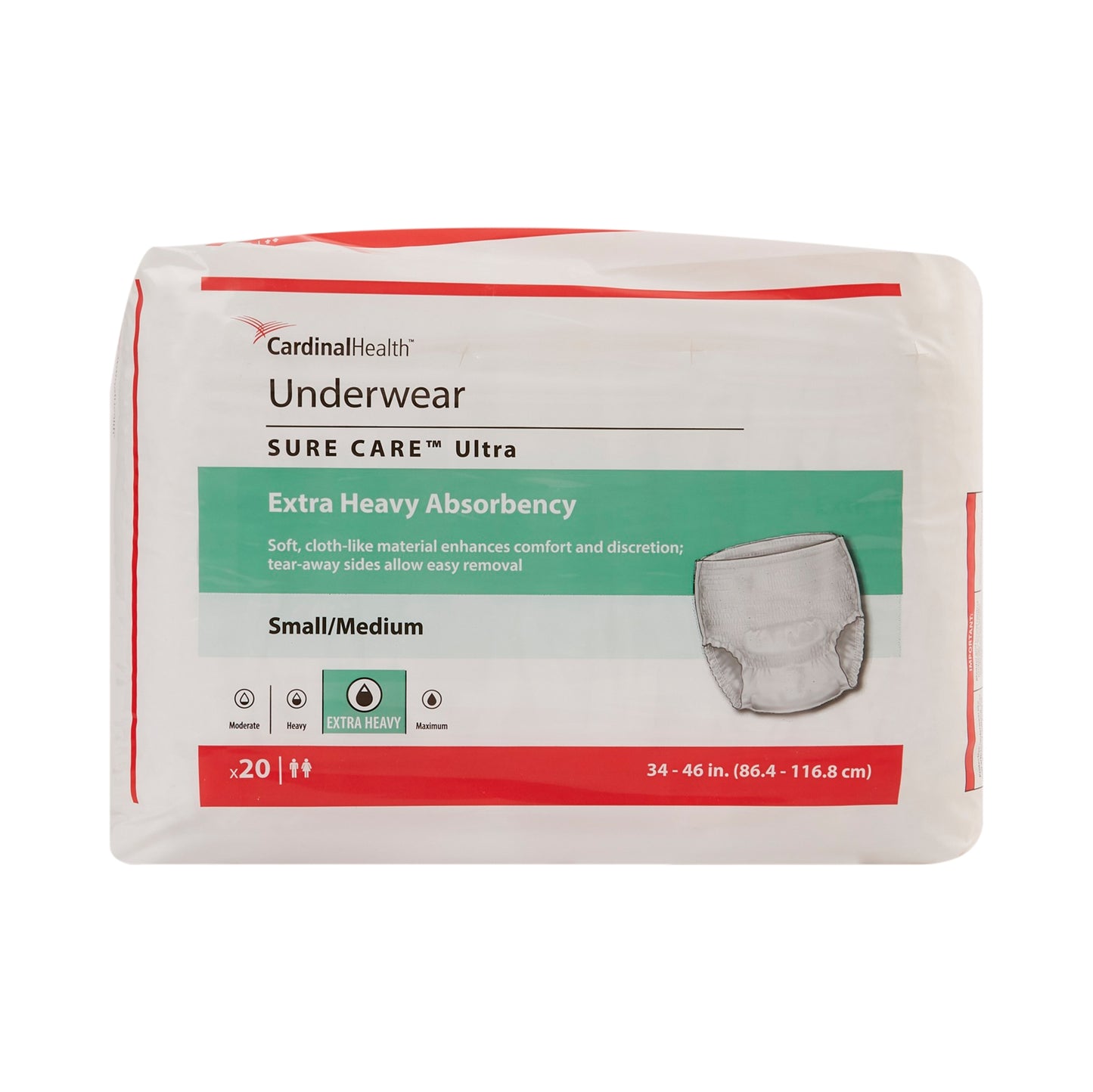Sure Care Ultra Protective Underwear Medium Bag of 20 