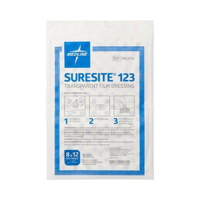 Suresite 123 Transparent Film Dressing 1.52" x 1.52" Each 