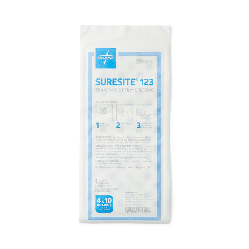 Suresite 123 Transparent Film Dressing 1.52" x 1.52" Each 