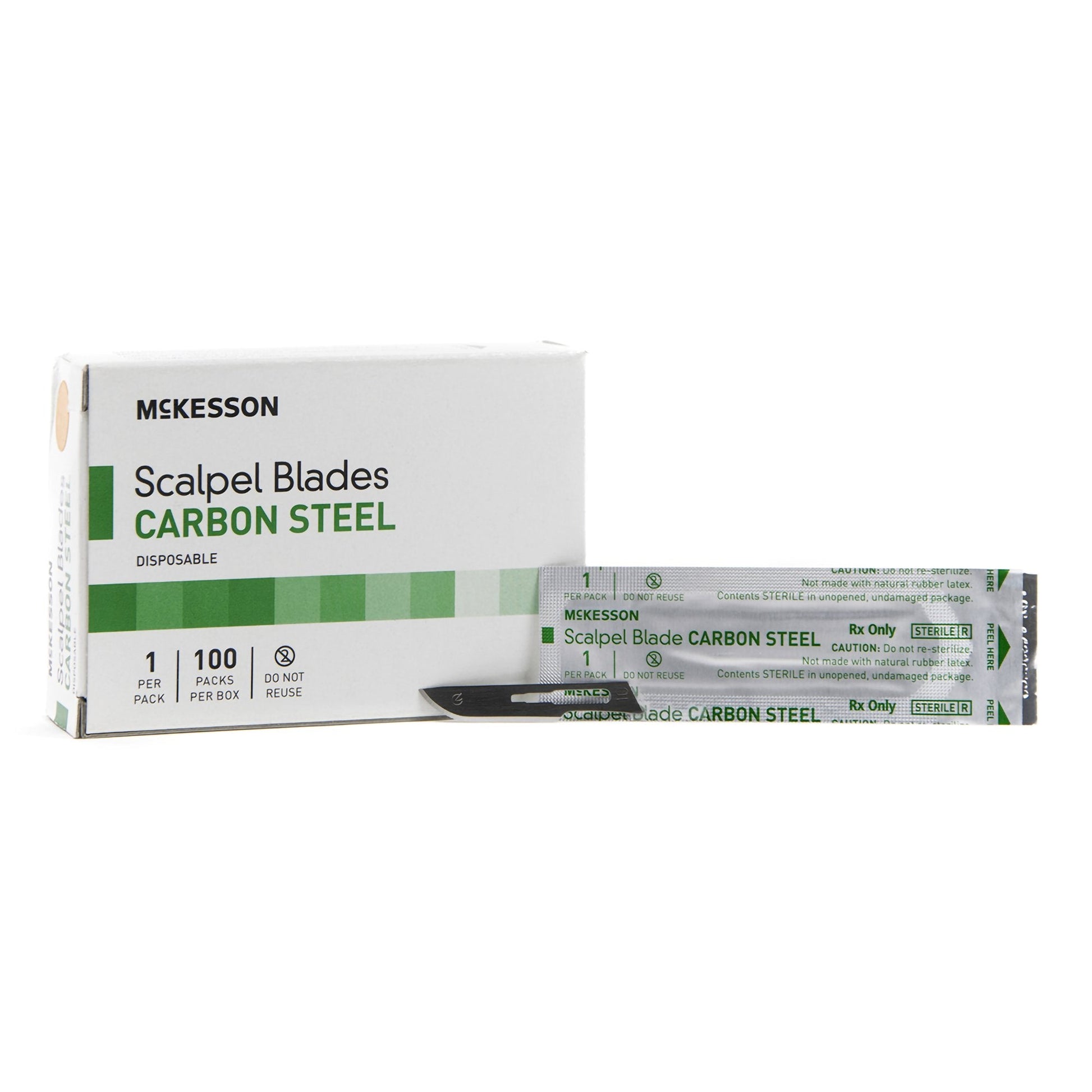 McKesson Scalpel Blades, Carbon Steel No. 10 Box of 100 