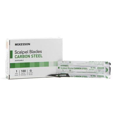 McKesson Scalpel Blades, Carbon Steel No. 10 Box of 100 