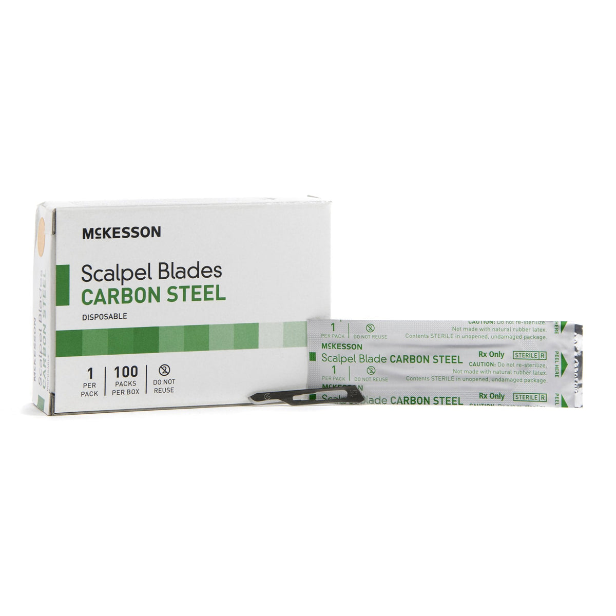 McKesson Scalpel Blades, Carbon Steel No. 10 Box of 100 