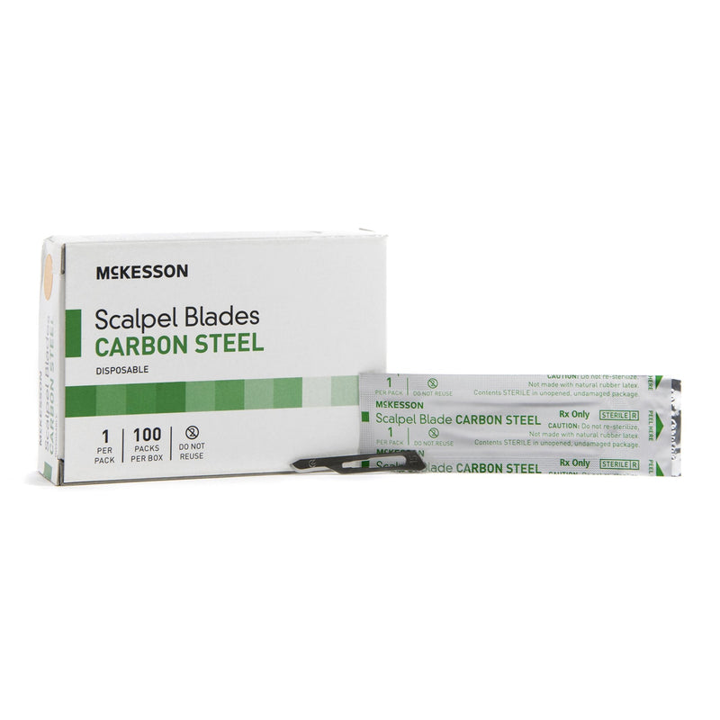 McKesson Scalpel Blades, Carbon Steel No. 10 Box of 100 