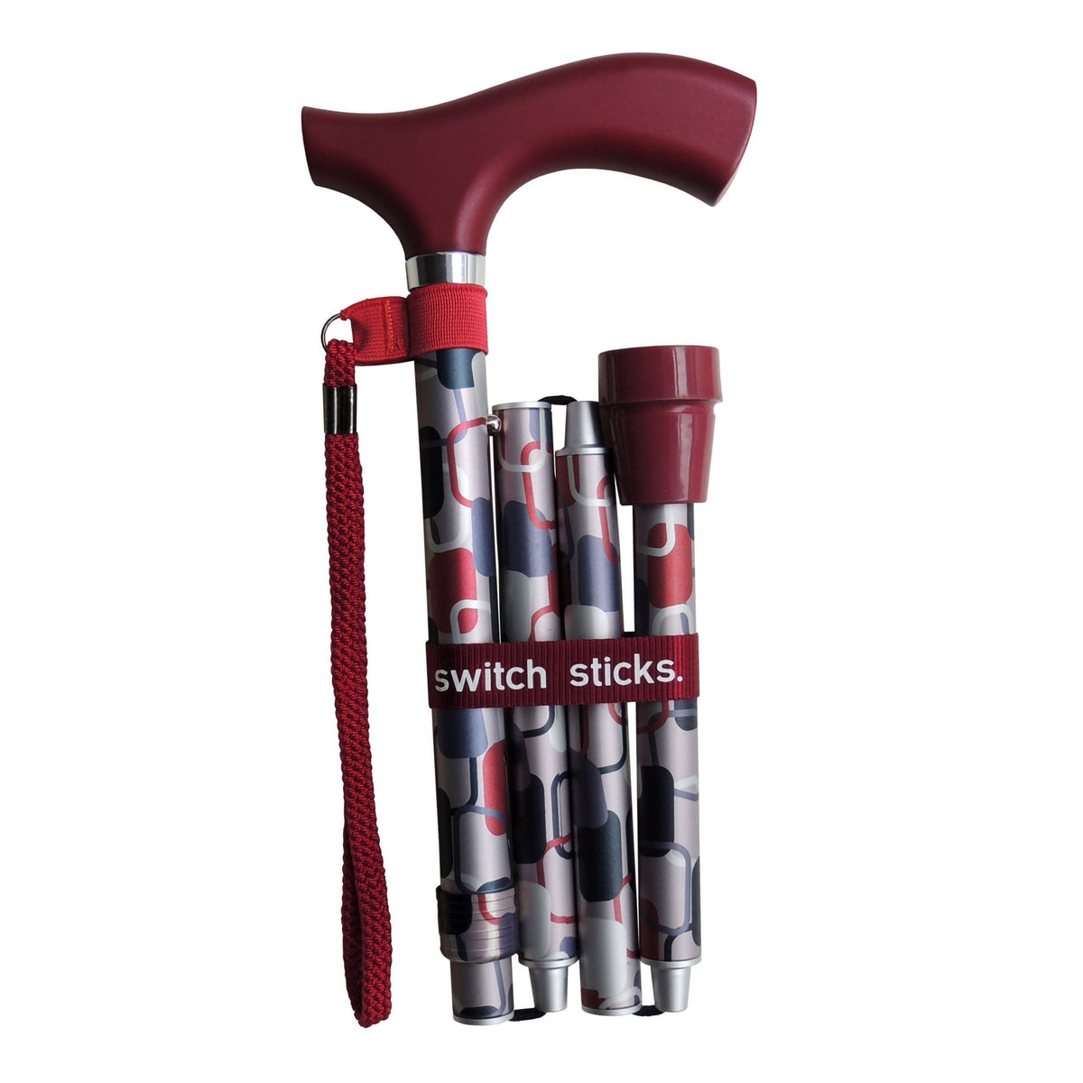Switch Sticks® Folding Cane Cognac 