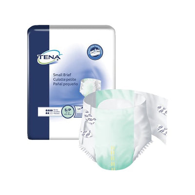 Incontinence Brief TENA® Adult - Unisex Disposable Moderate Small Case of 96