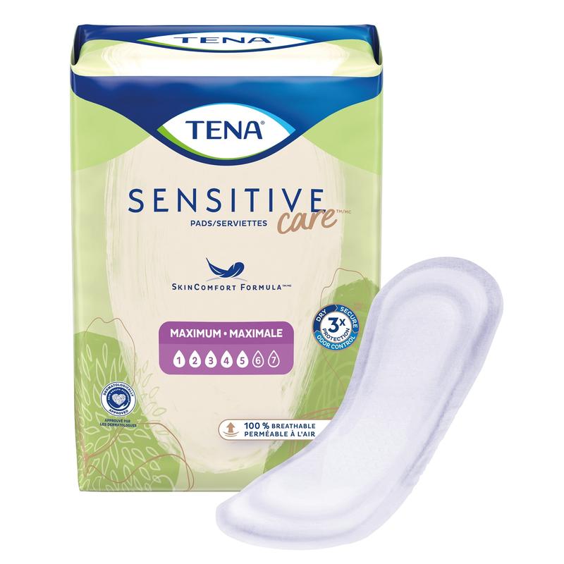 TENA Intimates Bladder Control Pads Overnight 16" Length Bag of 28
