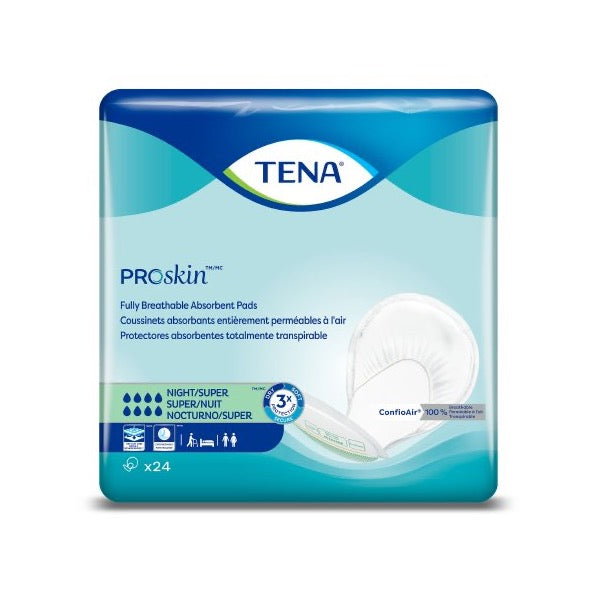 TENA ProSkin™ Incontinence Liner Night Super 27" Length 1 Pack