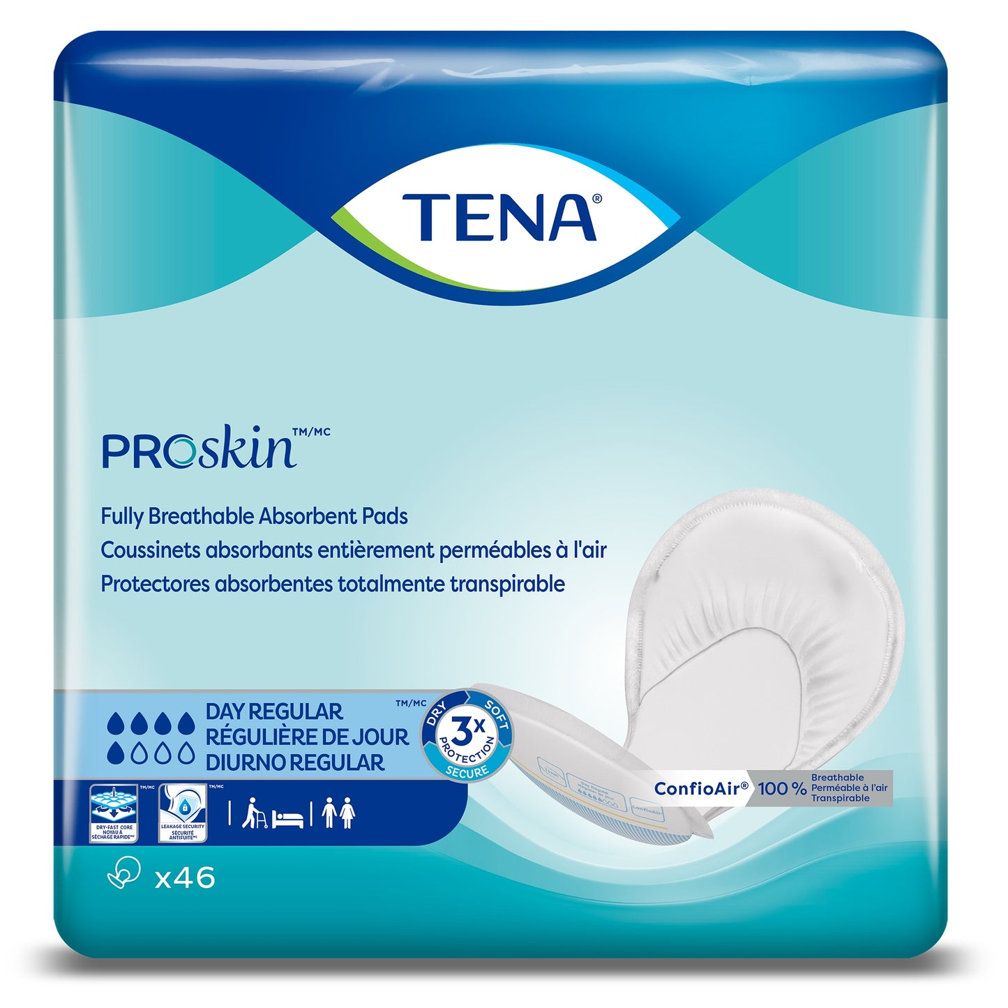 TENA ProSkin™ Incontinence Liner Night Super 27" Length 1 Pack