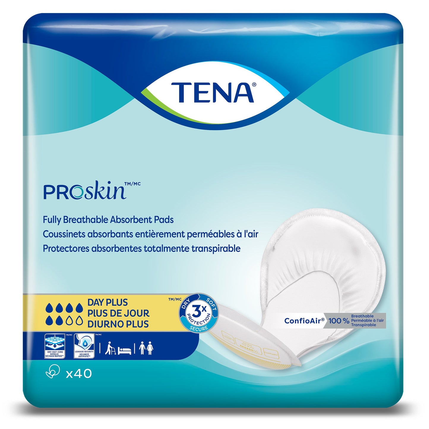 TENA ProSkin™ Incontinence Liner Night Super 27" Length 1 Pack