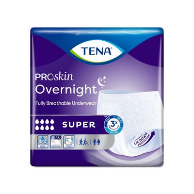 TENA ProSkin Overnight Super Protective Underwear Medium Bag of 14 