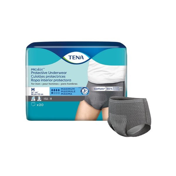 TENA ProSkin Protective Underwear for Men Medium Bag of 20 