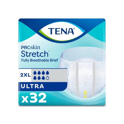 TENA ProSkin Stretch Ultra Briefs 2XL Bag of 32 