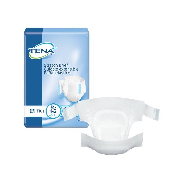 TENA Stretch Plus Briefs Medium Case of 72 
