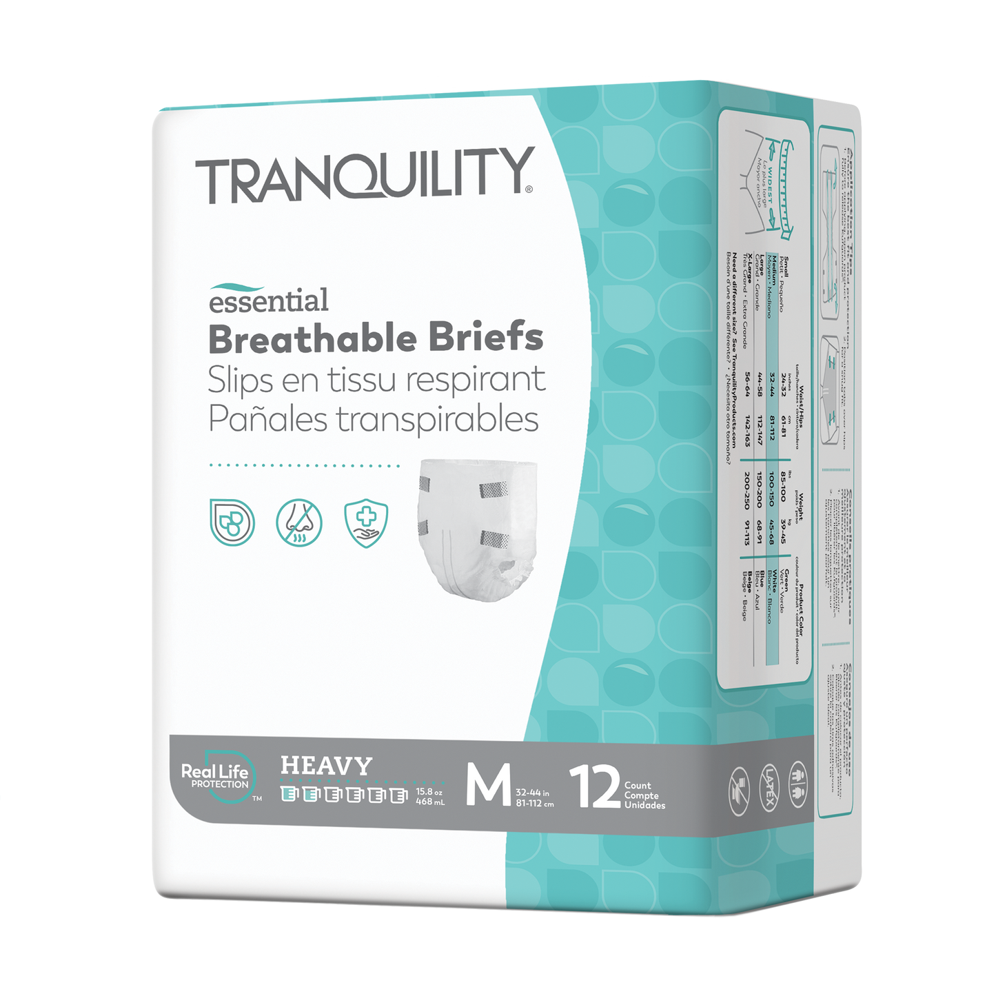 Tranquility Essential Breathable Briefs XS Bag of 10 