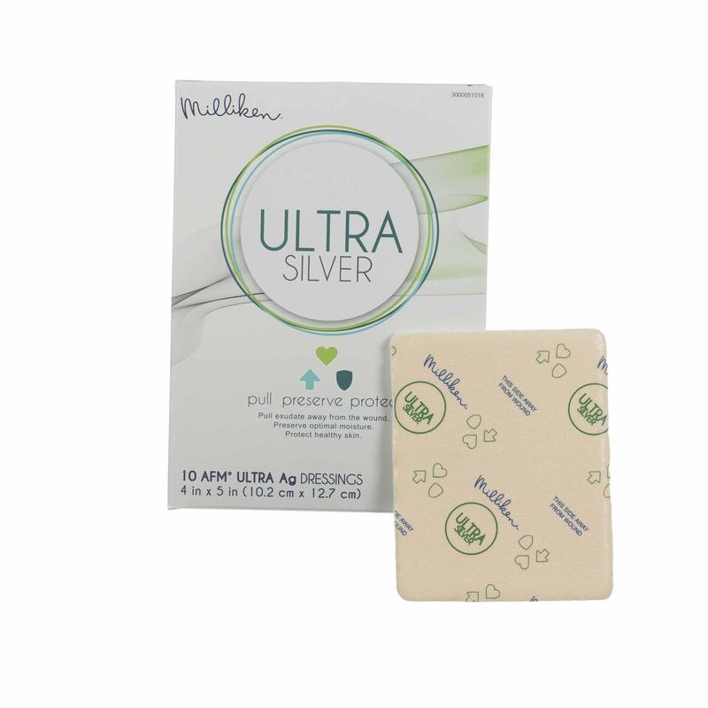 Ultra Silver Foam Dressing Tan 4" x 4" 1 Each