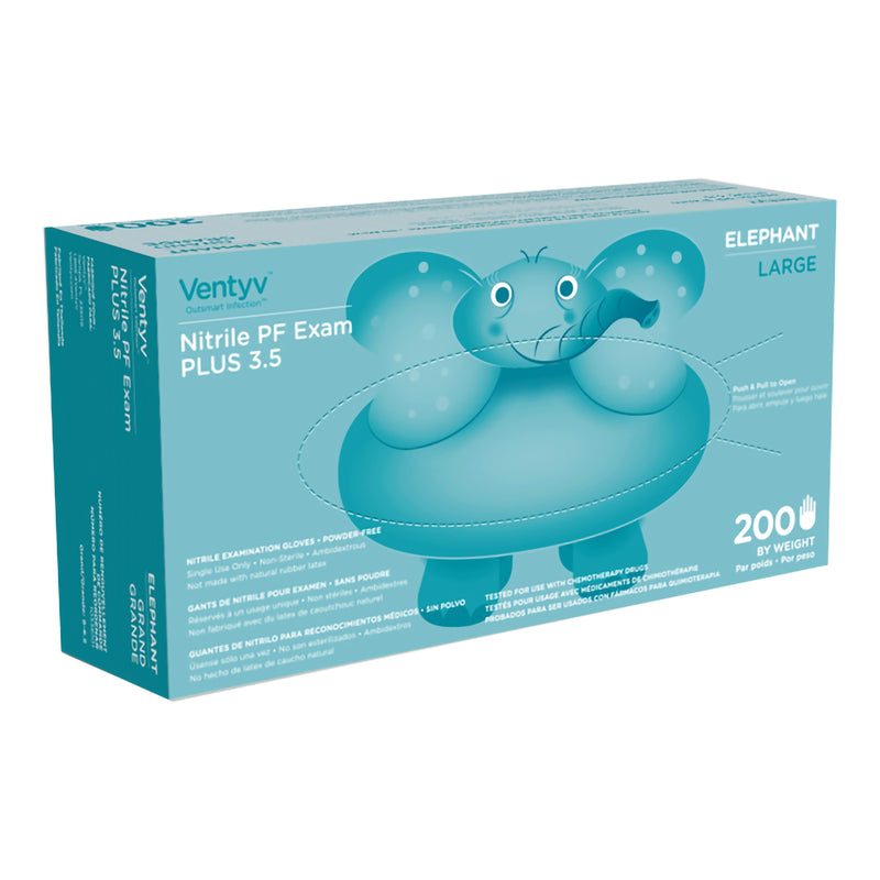 Ventyv™ Plus 3.5 Elephant Nitrile Exam Glove M Box of 200 