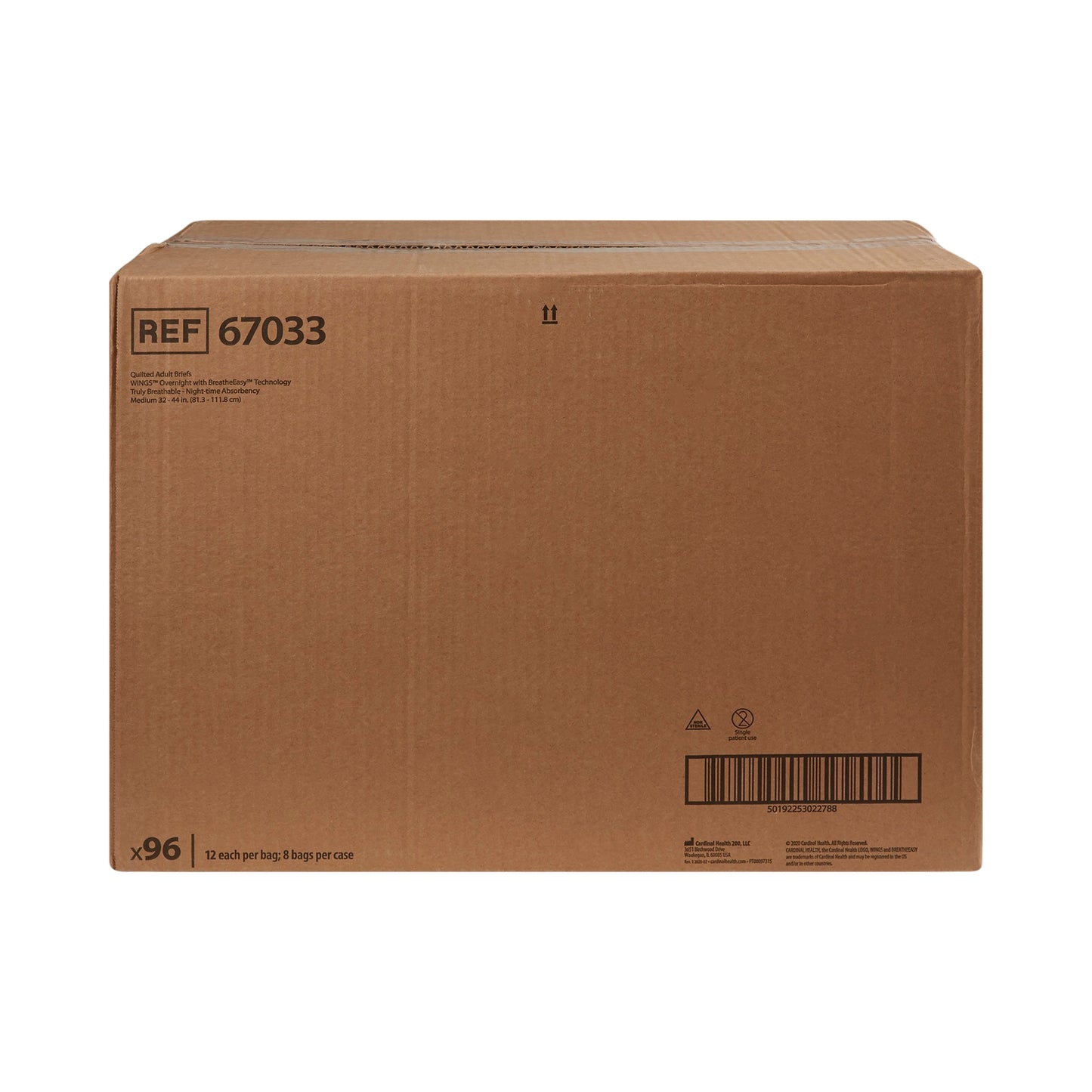 Wings Overnight Quilted Briefs Medium Bag of 12 