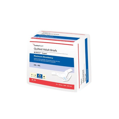 Wings Super Quilted Bariatric Briefs 3XL 1 Bag 