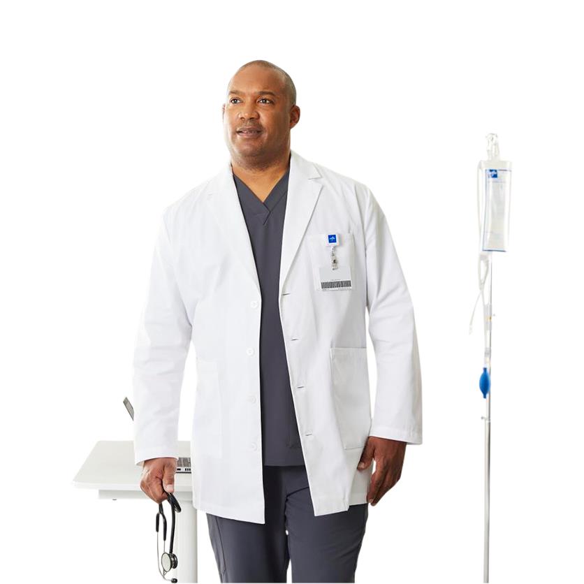 Xlance Staff-Length Unisex Lab Coat 3XL 