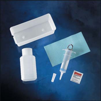 Irrigation Trays with 60 mL Piston Syringe, Alcohol, Tyvek Lid: Tray #20302, Case of 20 (DYND20302)