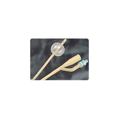 Bardia 2-Way Silicone-Elastomer-Coated Foley Catheter 16 fr 5 cc: , Case of 12 (123516A)