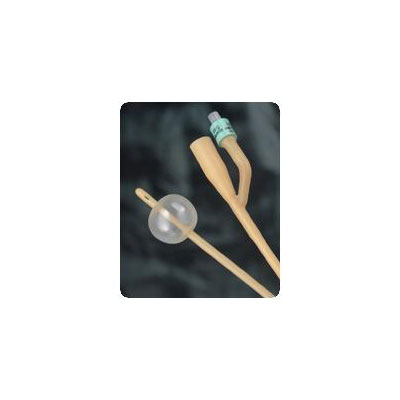 Silicone-Elastomer Coated 2-Way Foley Catheter 12 fr 30 cc: , Case of 12 (123612A)