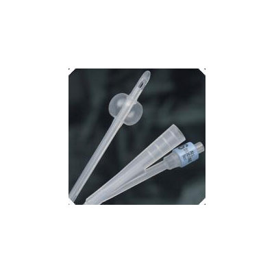 2-Way 100% Silicone Foley Catheter 16 fr 5 cc: , Case of 12 (806516)