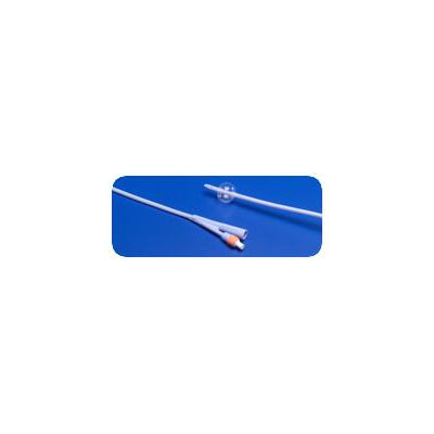 Ultramer 100% Silicone 2-Way Foley Catheter 18 fr 5 cc: , Case of 10 (8887605189)