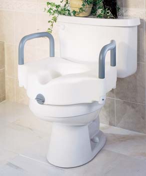 Locking Raised Toilet Seat: With Arms, 1 Each (G30270A)