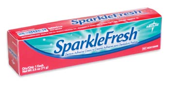 SparkleFresh Denture Adhesive Cream: 2.5 oz, Case of 12 (MDS136406)