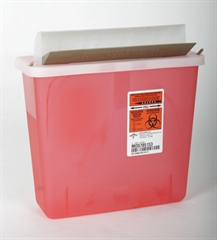 Medline Sharps Container: 5-Quart, Case of 20 (MDS705153)