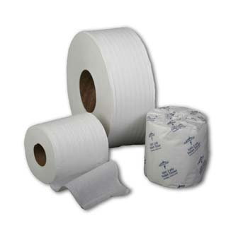 Green Tree Toilet Tissue: Standard Roll, 2-ply, 4.5" x 3.8", 500 sht/rl, Case of 96 (NON25800)