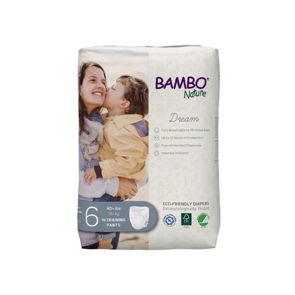 Abena Bambo Nature Dream Training Pants: 40 lbs. and Up, Case of 95 (1000016931)