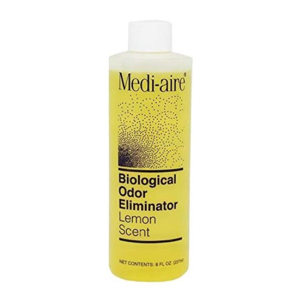 Medi-Aire Biological Odor Eliminator, Lemon Scent: 8 oz. Refill, 1 Each (7018L)